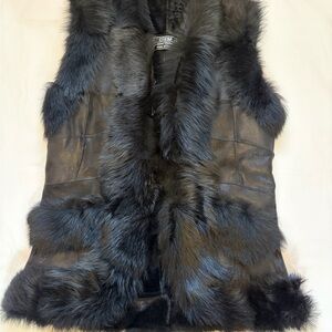 Elegant Black Fur Vest